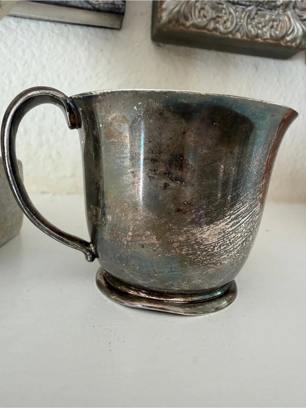 Vintage Jezler 800 Solid Silver Christening Cup Taufbecher Swiss Mid Century